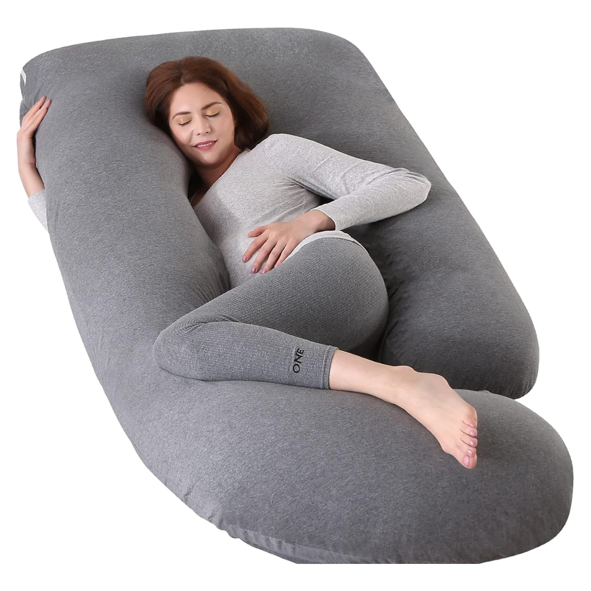 Almohada de Embarazo de Cuerpo Completo en U - Duerme sin Dolor
