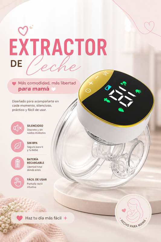 Extractor de Leche Eléctrico Portátil Manos Libres - Lactancia sin Ataduras